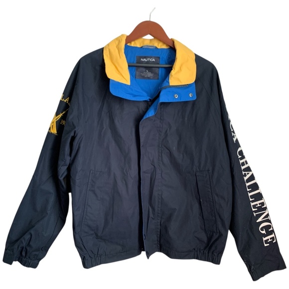 Nautica Other - Vintage Nautica Challenge Jacket Large J Class Navy Blue Yellow HOLY GRAIL RARE